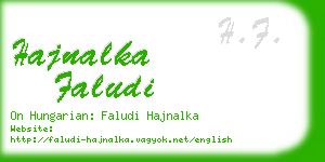 hajnalka faludi business card